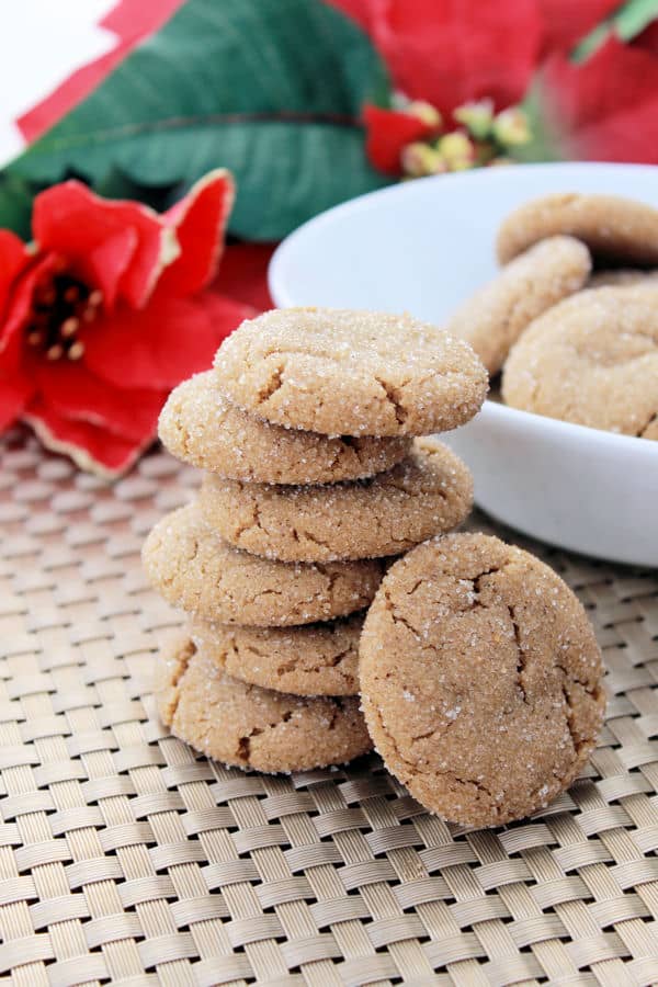 I love baking gingersnap cookies because it always fills the house with wonderful holiday time aroma and they taste wonderful!! | countrysidecravings.com