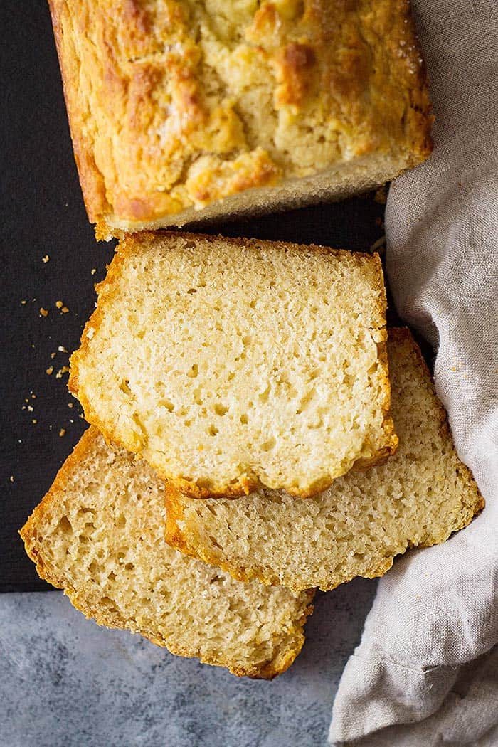 This quick and easy beer bread goes great with any meal! It only requires a few simple ingredients!