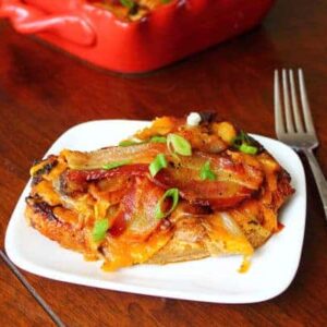 Bacon and Cheese Topped Pork Chops