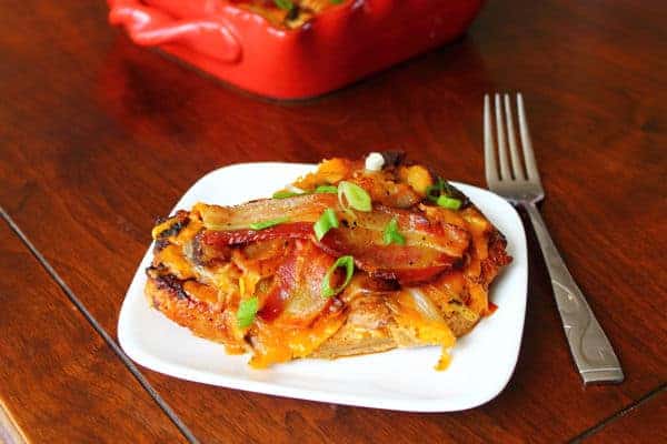 Bacon and Cheese Topped Pork Chops