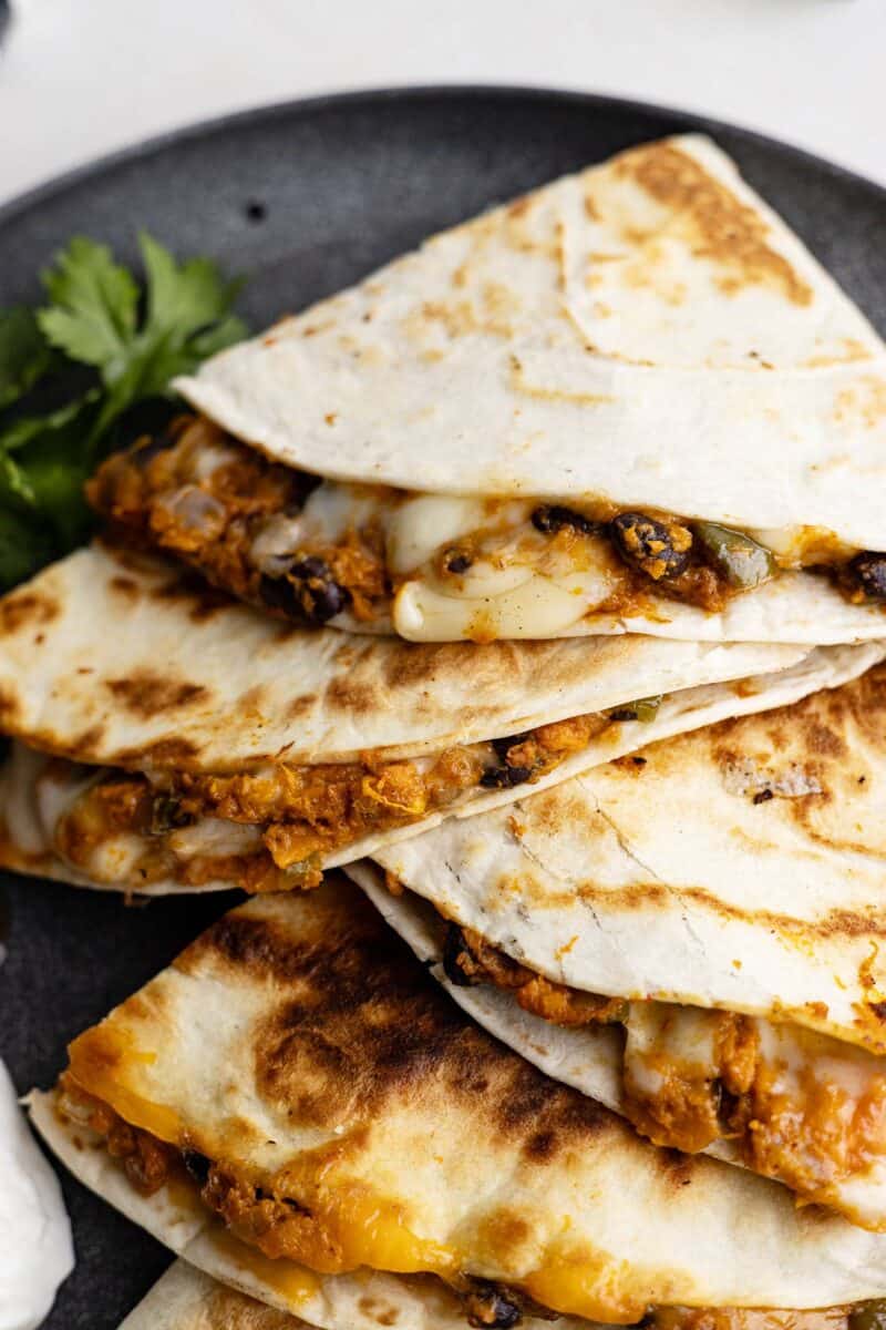 Black Bean Sweet Potato Quesadillas Countryside Cravings