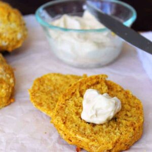 Pumpkin Biscuits with Whipped Maple Butter