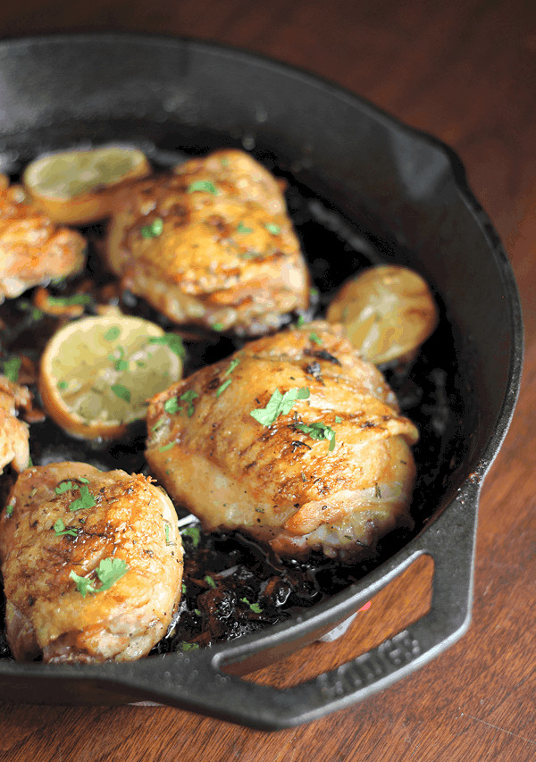 Lemon Garlic Chicken Thighs