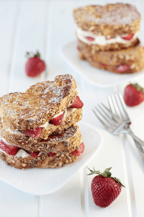 Strawberry and Cream Cheese Stuffed French Toast