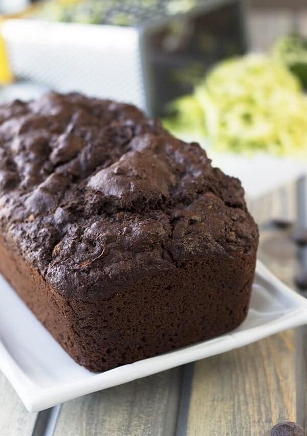 This Double Chocolate Zucchini Muffin Bread is rich, moist and super chocolatey! |Countryside Cravings