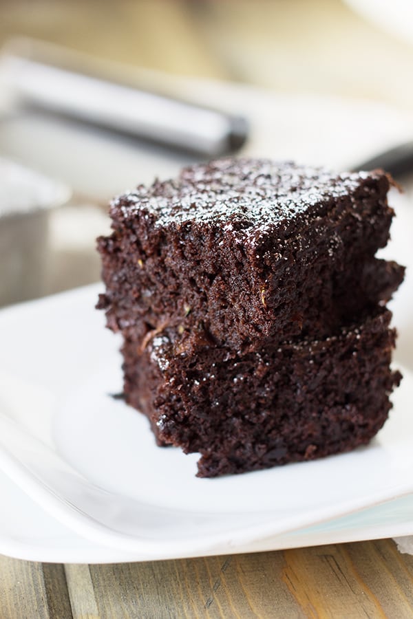 These Zucchini Brownies are a rich, decadent, chocolatey treat! | Countryside Cravings 