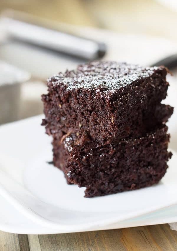 These Zucchini Brownies are a rich, decadent, chocolatey treat! | Countryside Cravings