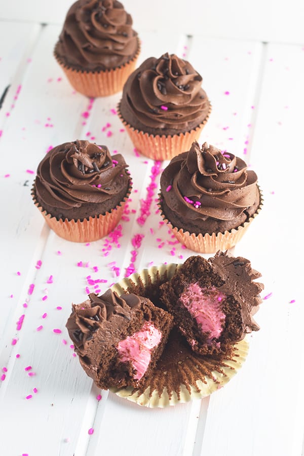 Chocolate Cupcakes with Chocolate Buttercream- this is a simple and straight forward recipe for moist chocolate cupcakes and fluffy chocolate buttercream. | countrysidecravings.com