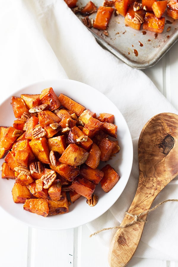 Maple Roasted Sweet Potatoes  Carrie's Experimental Kitchen