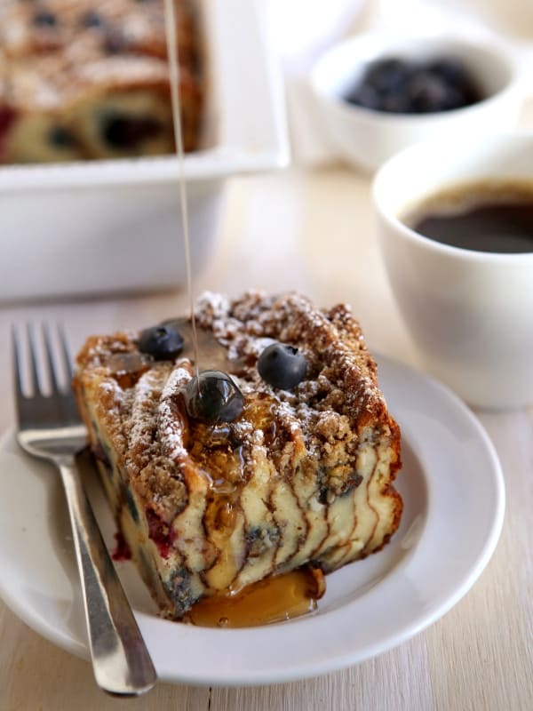 Blueberry Pancake Bake | Completely Delicious
