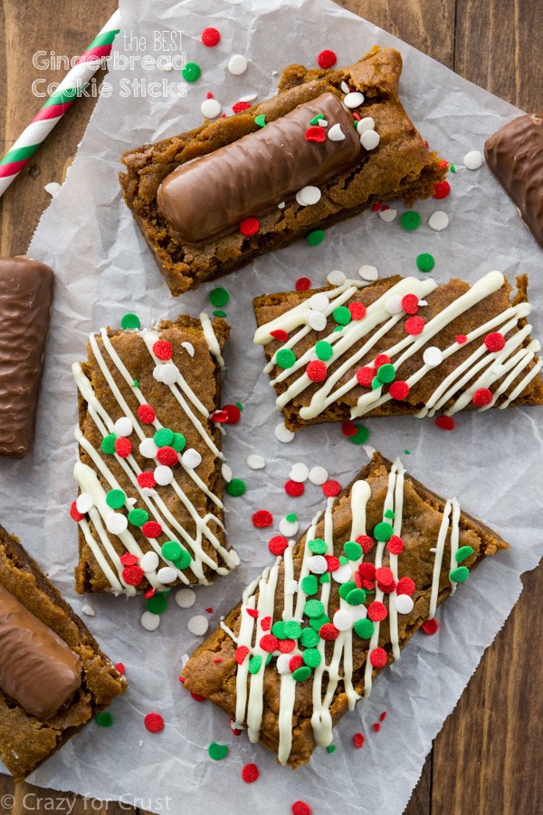 The Best Gingerbread Cookie Sticks from Crazy for Crust