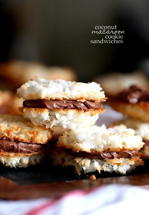 Coconut Macaroon Sandwich Cookie | Cookies and Cups