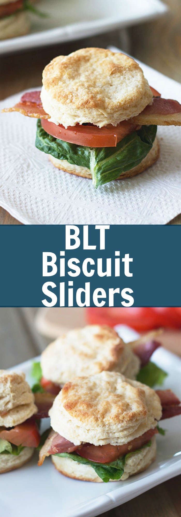 BLT Biscuit Sliders -perfect little sandwiches for entertaining and you can use store bought dough too! | countrysidecravings.com