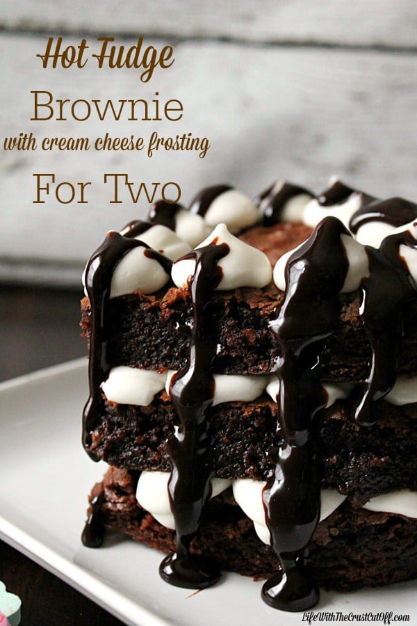 Hot-Fudge-Brownie-with-cream-cheese-frosting-For-Two