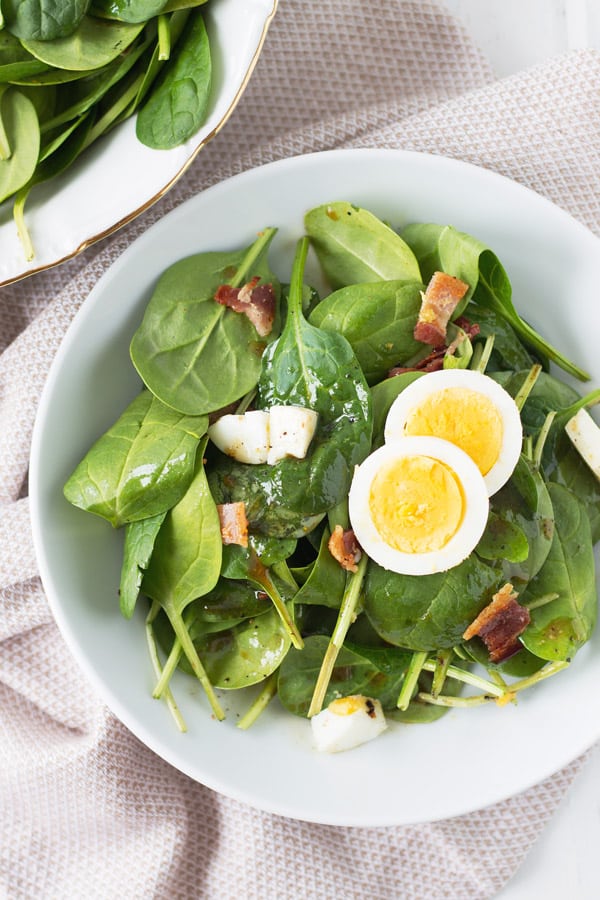 Wilted Spinach Bacon Salad Countryside Cravings Wilted Spinach Bacon Salad Countryside Cravings