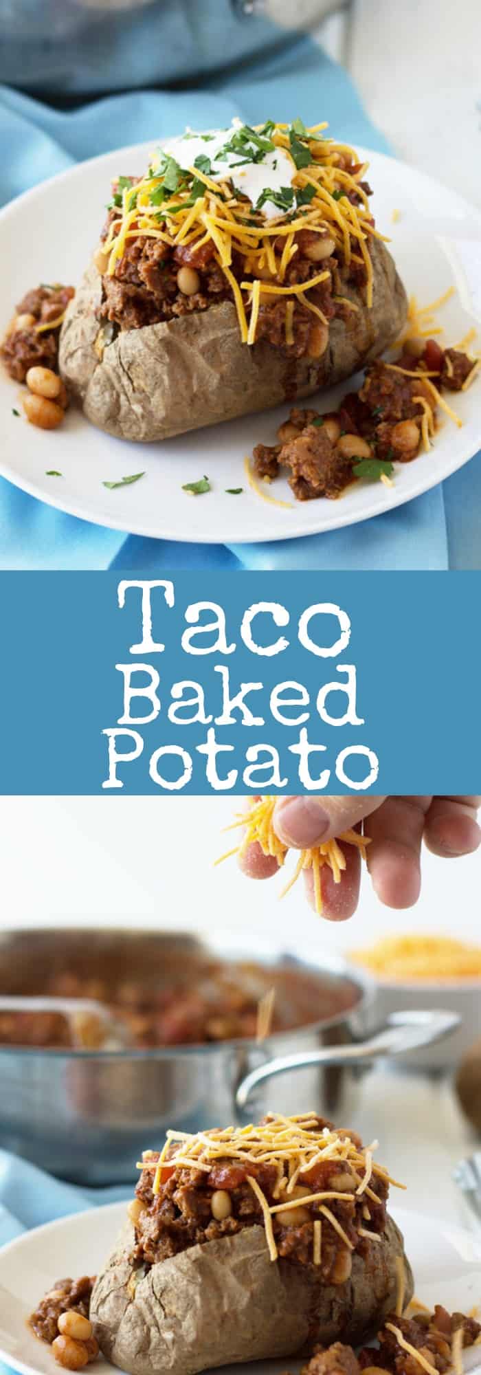 Taco Baked Potatoes are a great way to use up leftover baked potatoes and make for a super satisfying dinner! | www.countrysidecravings.com