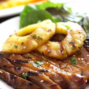 Grilled Teriyaki Pork Chops - pork chops marinated in a simple homemade teriyaki sauce then grilled to perfection! | www.countrysidecravings.com
