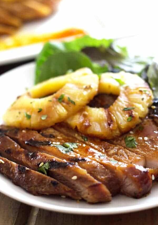 Grilled Teriyaki Pork Chops - pork chops marinated in a simple homemade teriyaki sauce then grilled to perfection! | www.countrysidecravings.com