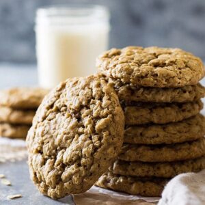 These Soft and Chewy Oatmeal Cookies are an all butter cookie that are super easy to make. They stay soft for days and taste phenomenal!