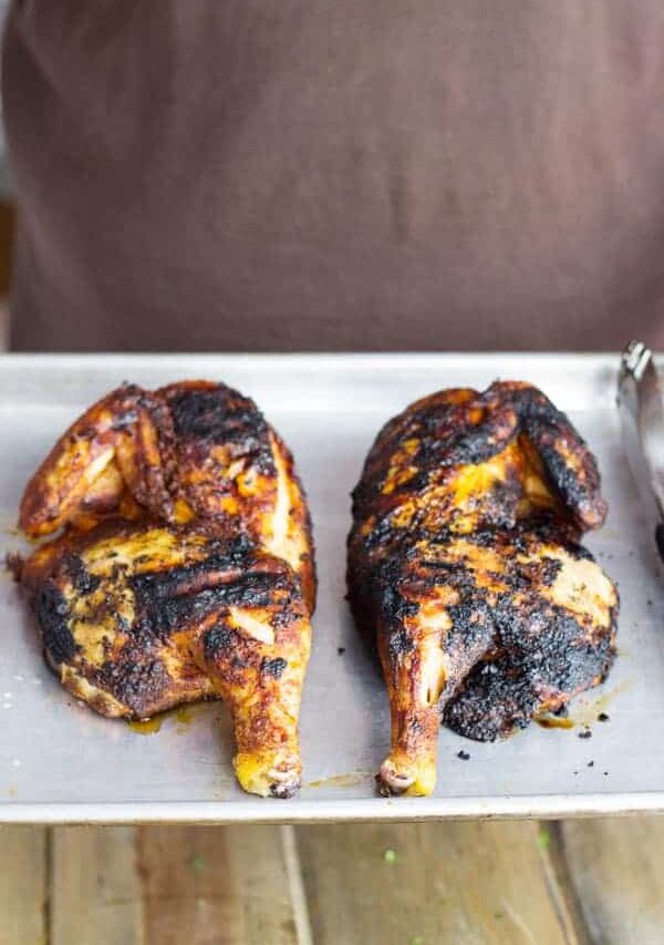 Applewood Grill Smoked Chicken -the applewood provides a mild smokiness and the dry rub gives hints of sweetness for a perfectly juicy chicken. | www.countrysidecravings.com