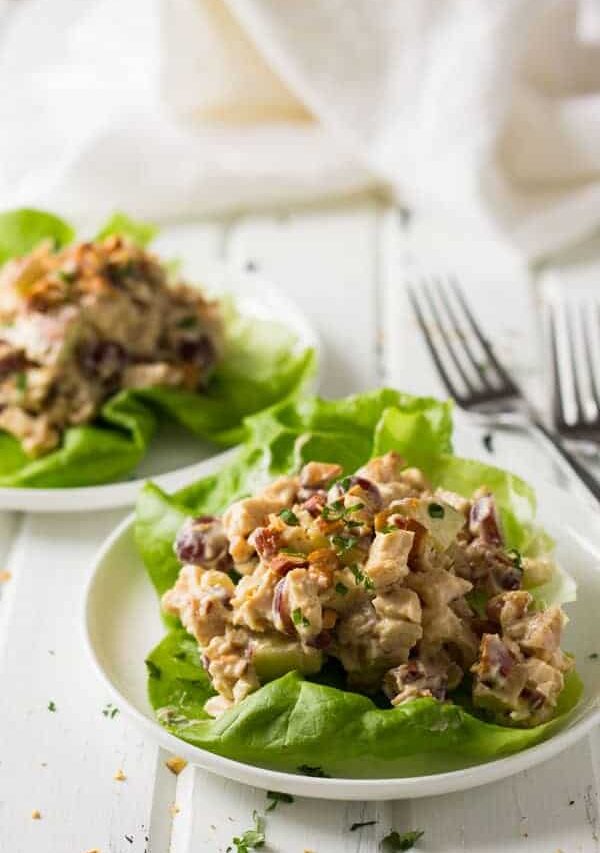 This Homemade Chicken Salad is not your average one! Full of crunchy fruits and veggies and a special ingredient!