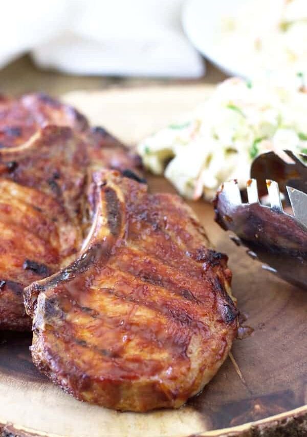 Quick Smoked BBQ Pork Chops are an easy way to get that great smoke flavor without the long smoking process. | www.countrysidecravings.com