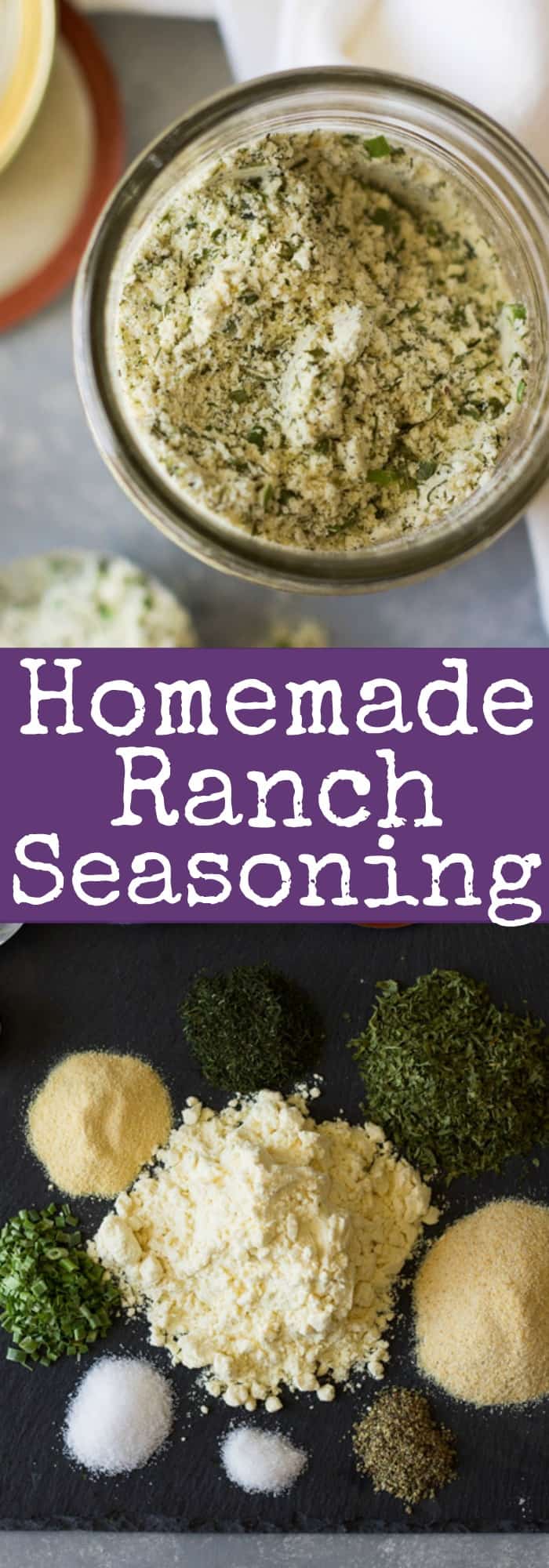 DIY Homemade Ranch Seasoning recipe for a quick and easy alternative to those store bought packets! | www.countrysidecravings.com