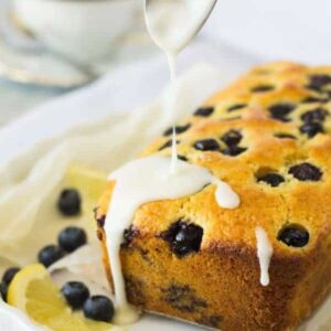 This moist Lemon Blueberry Bread is studded with juicy blueberries and loaded with lemon flavor. The optional lemon glaze adds more flavor and locks in moisture.