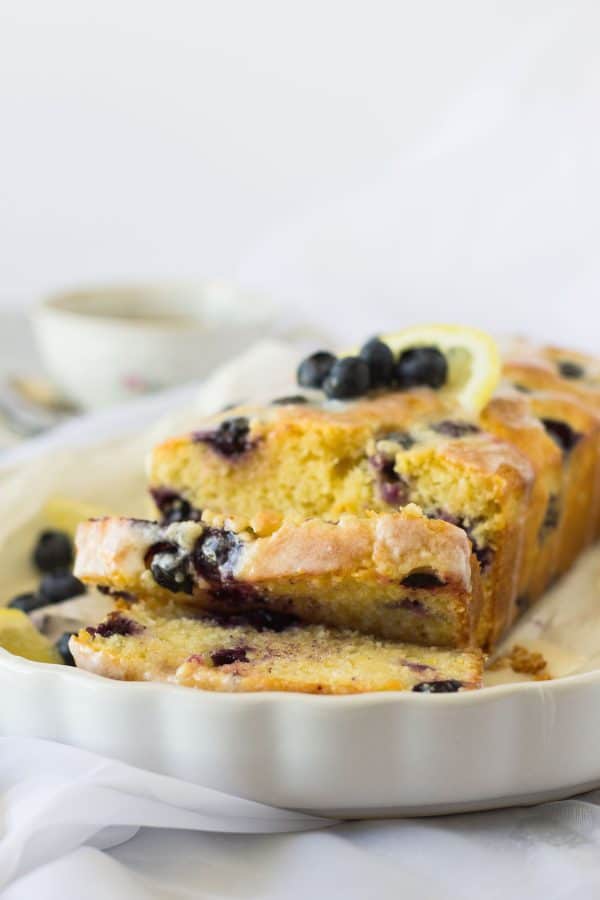 This moist Lemon Blueberry Bread is studded with juicy blueberries and loaded with lemon flavor. The optional lemon glaze adds more flavor and locks in moisture.