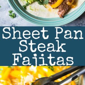 Easy Sheet Pan Steak Fajitas are super easy, flavorful and sure to become a favorite!! | www.countrysidecravings.com