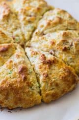 Savory Ham and Cheddar Scones that are easy to make and perfect for breakfast, snack time or with a steaming bowl of soup! | www.countrysidecravings.com