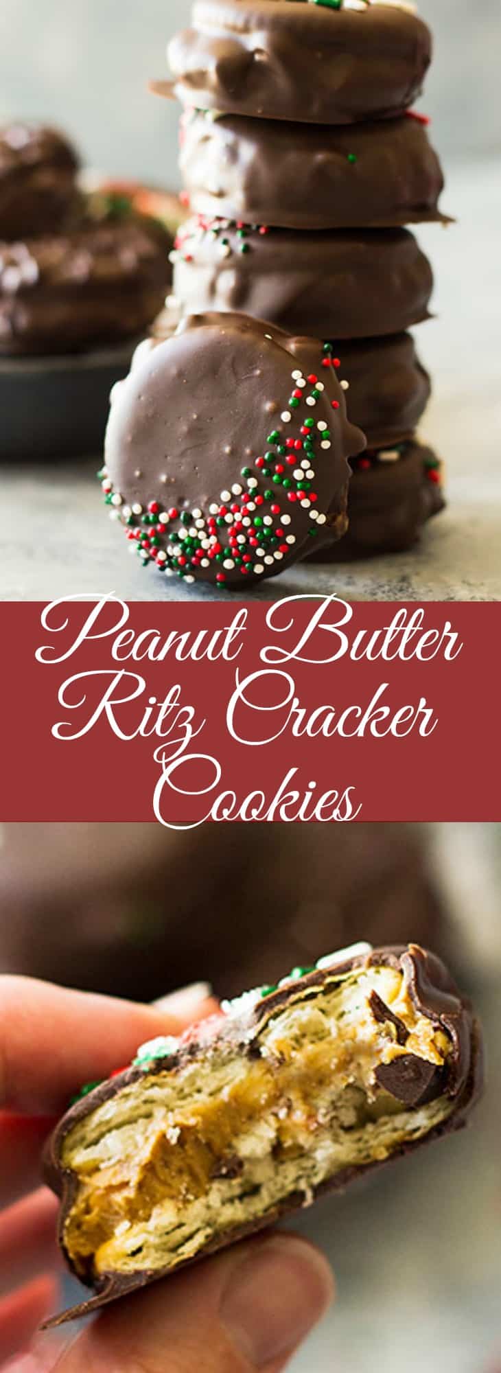 These Peanut Butter Ritz Cracker Cookies are extremely easy to make, only require 3 ingredients and are very addicting! | www.countrysidecravings.com
