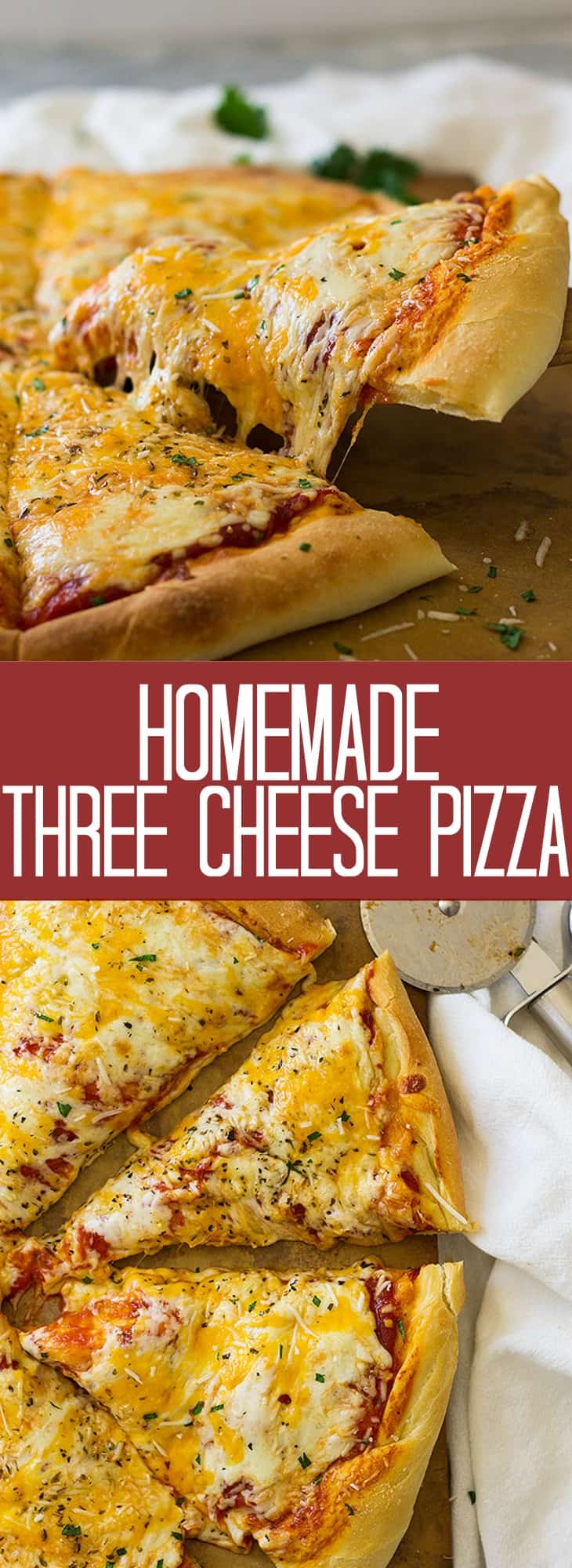 Homemade Three Cheese Pizza Countryside Cravings