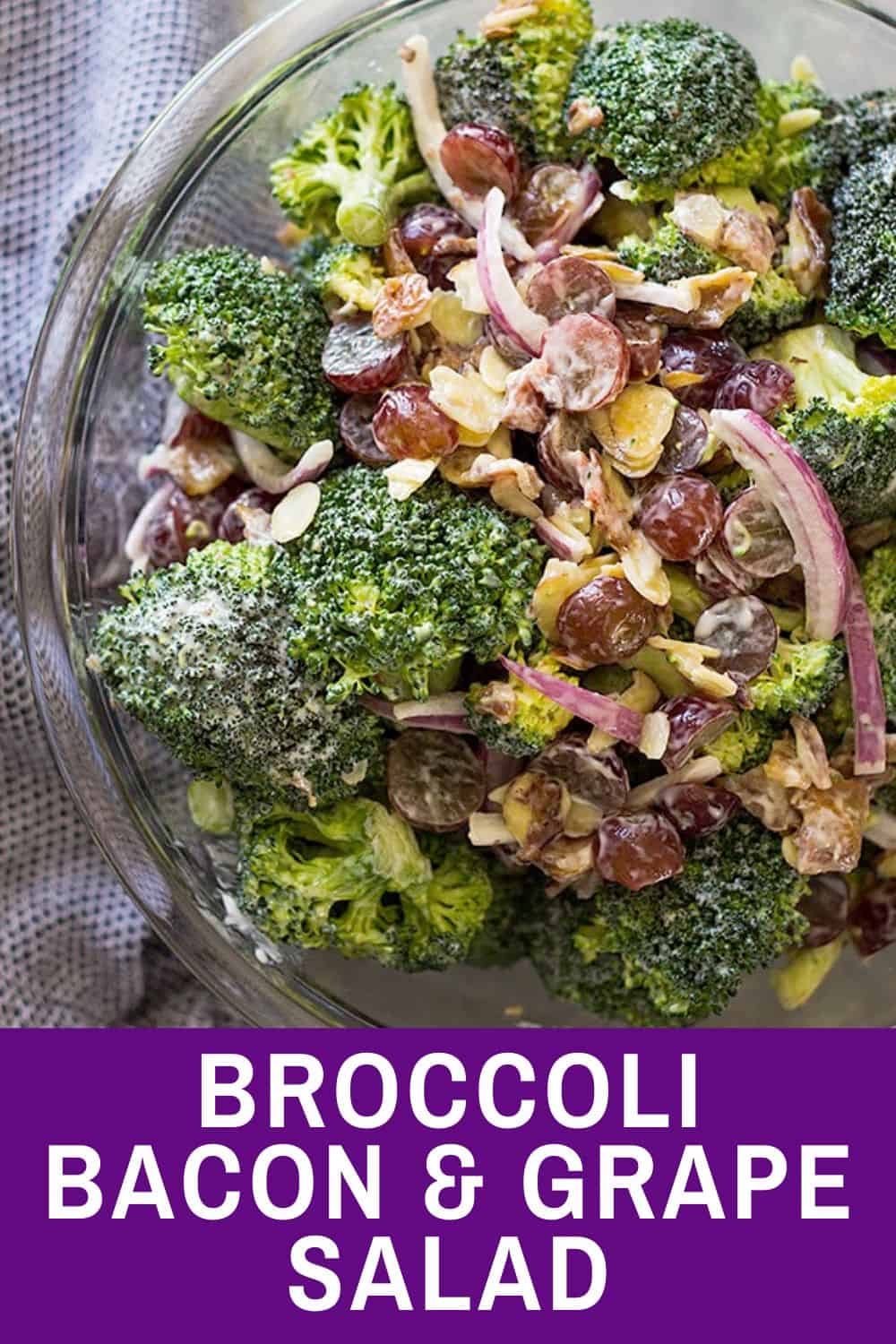 Broccoli Grape Salad with Bacon Countryside Cravings
