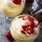 This Homemade Vanilla Pudding is a simple dessert to make. Dress it up with some cut fruit and homemade whipped cream for an extra special treat!