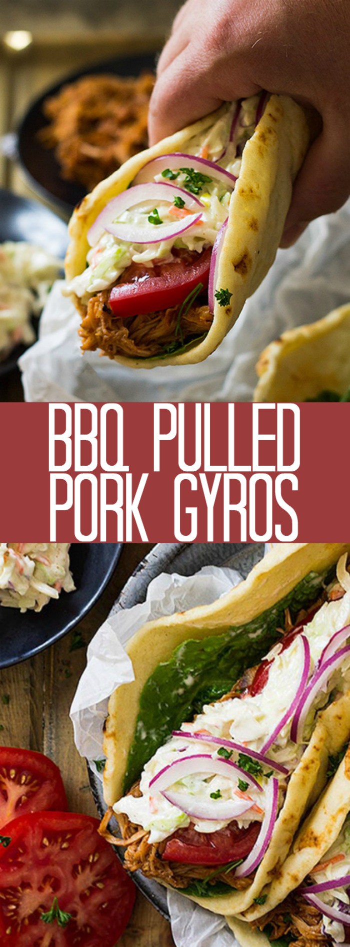 BBQ Pulled Pork Gyro Sandwiches Recipe Countryside Cravings