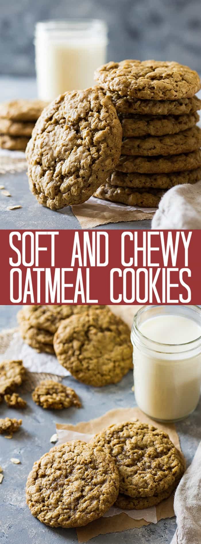 These Soft and Chewy Oatmeal Cookies are an all butter cookie that requires no chilling. They taste phenomenal and stay soft for days!