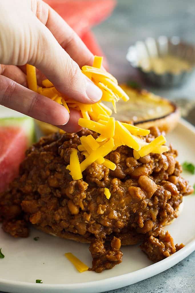 Slow Cooker Beef and Bean Sloppy Joes Countryside Cravings