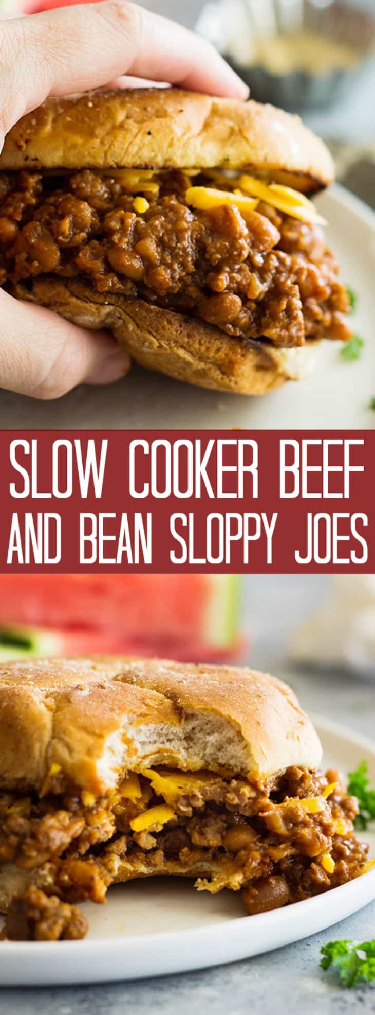 Slow Cooker Beef and Bean Sloppy Joes Countryside Cravings