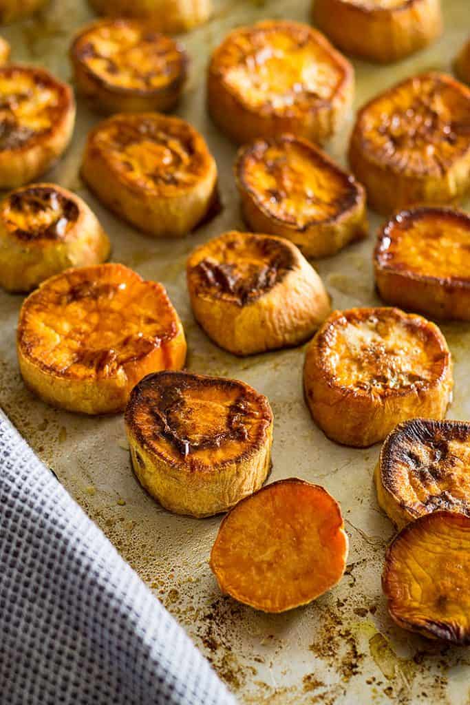 Roasted Sweet Potatoes with Cinnamon Glaze Countryside Cravings