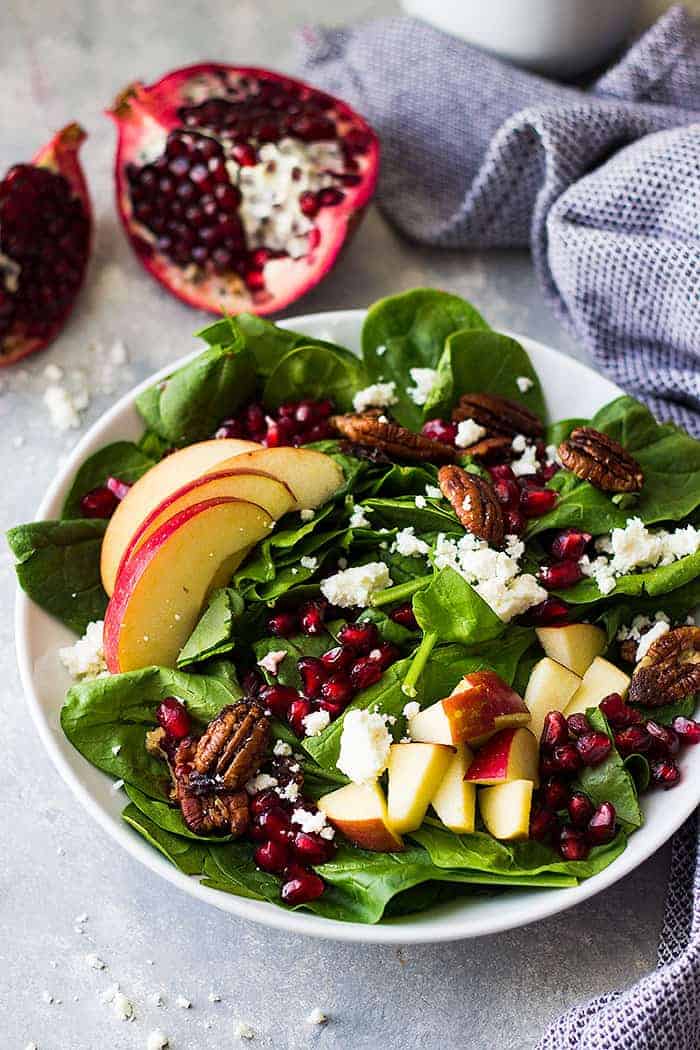 pomegranate salad in a bowl