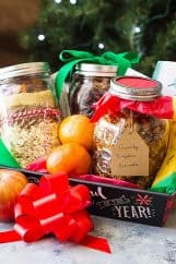 These DIY Christmas Gift Baskets are the perfect gift for all your foodie people or those that have everything already.