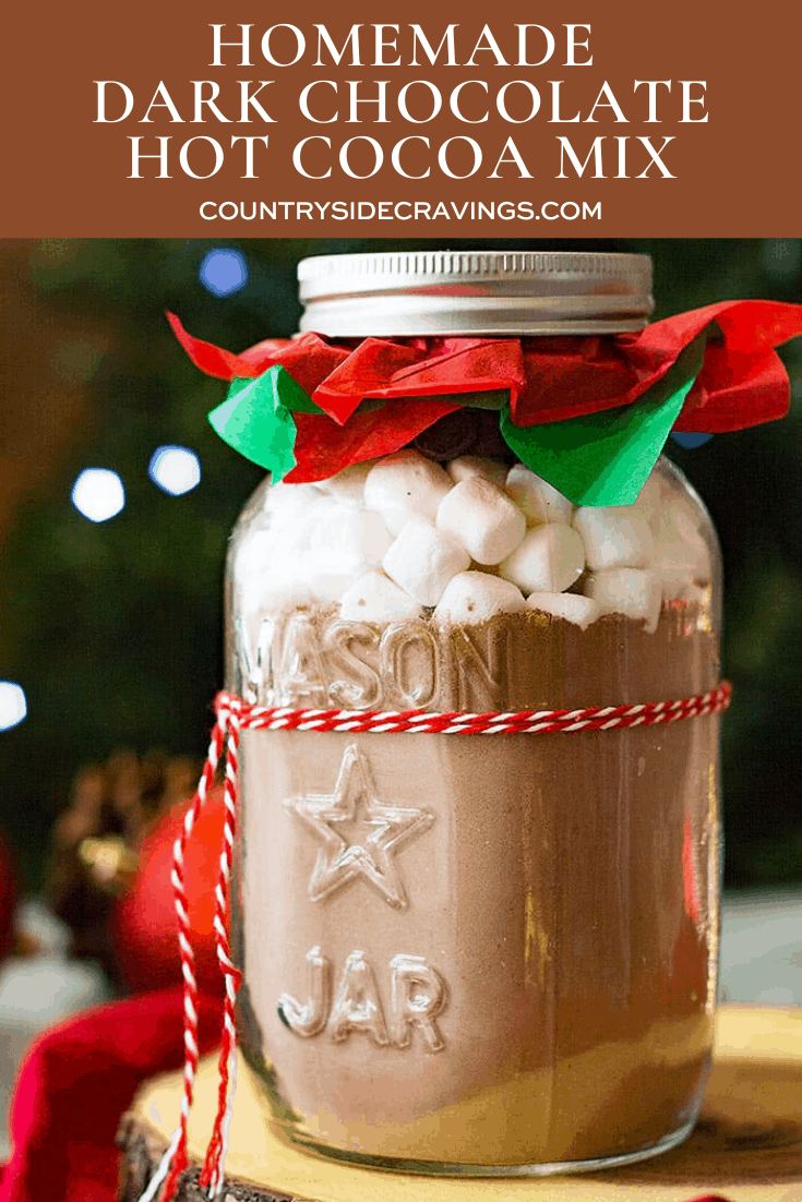 Homemade Dark Chocolate Hot Cocoa Mix Countryside Cravings