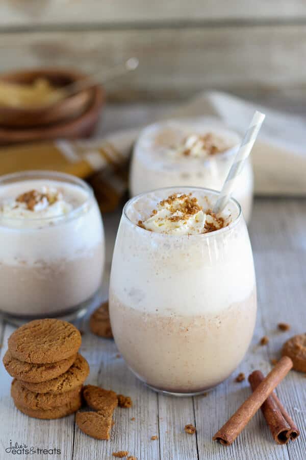 Gingerbread Smoothie ~ Healthy Gingerbread Smoothie Loaded with Classic Gingerbread Flavor. A Quick and Easy Breakfast, Snack, or Dessert for the Holiday Season. 