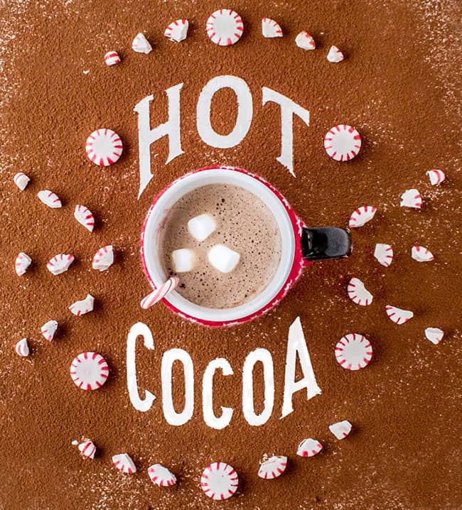 This all natural 4-ingredient sugar-free hot cocoa uses honey as a sweetener but doesn’t skimp on flavor. The secret is in the froth!!! Guys. It’s a game changer. All you need is an immersion blender. 