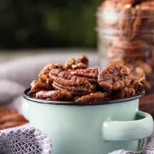 These Sweet and Spicy Pecans are easy to make and super addictive! They are great for a snack, appetizer, and even great for gifting!!
