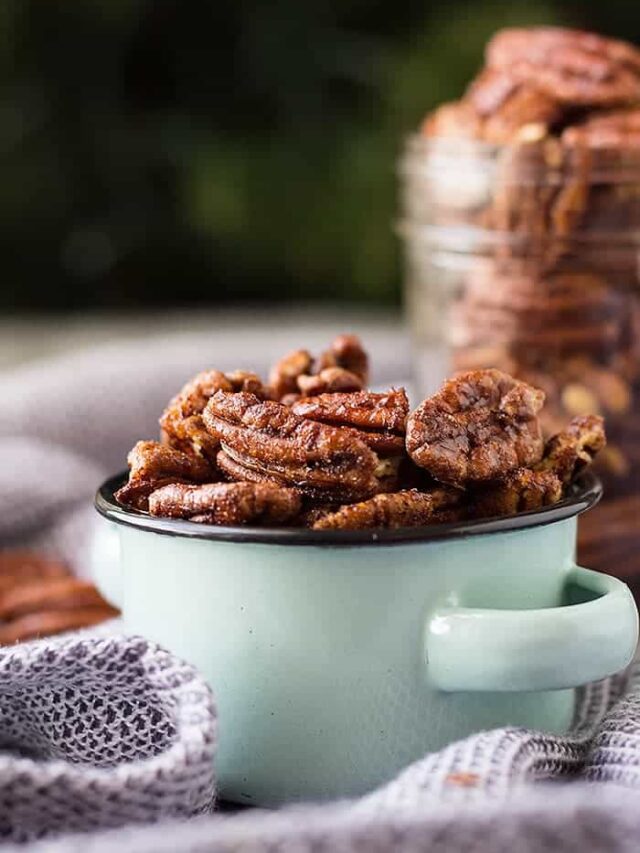 These Sweet and Spicy Pecans are easy to make and super addictive! They are great for a snack, appetizer, and even great for gifting!!