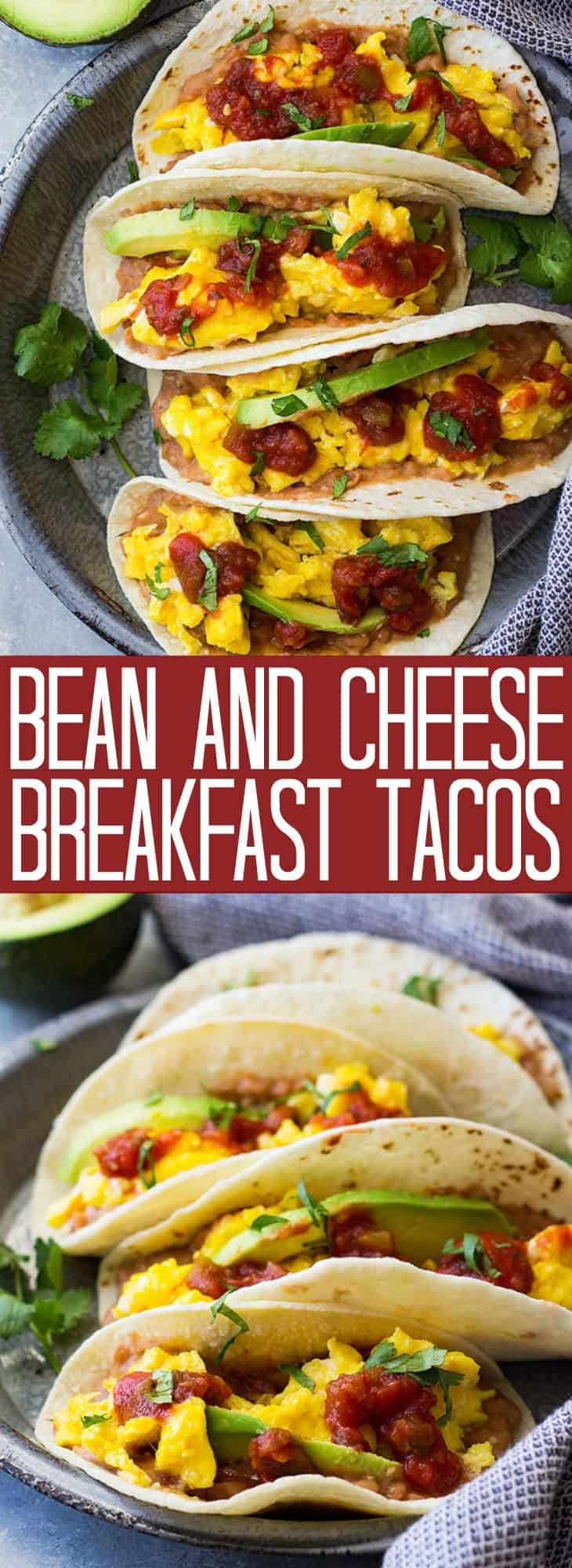 Bean and Cheese Breakfast Tacos Countryside Cravings