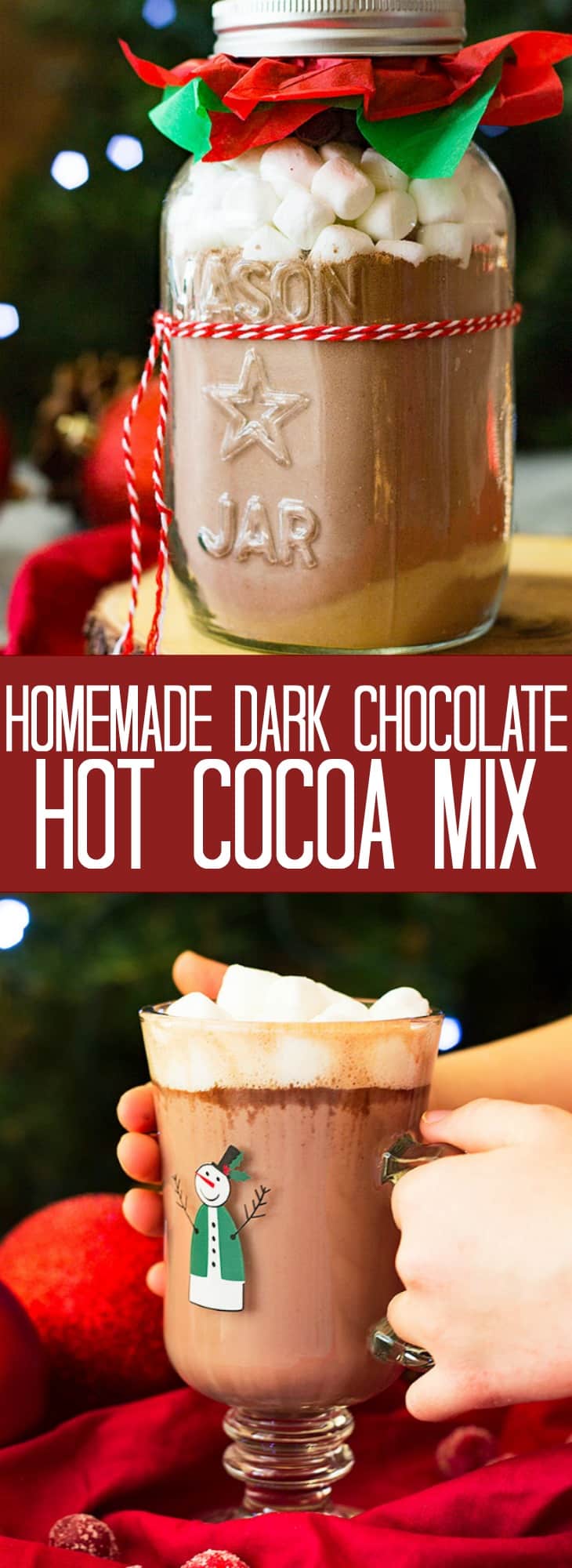 Homemade Dark Chocolate Hot Cocoa Mix Countryside Cravings