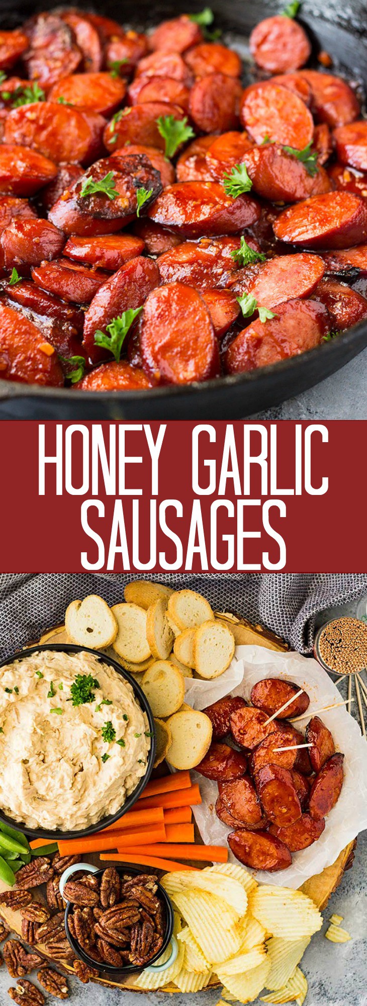 Honey Garlic Sausages Countryside Cravings